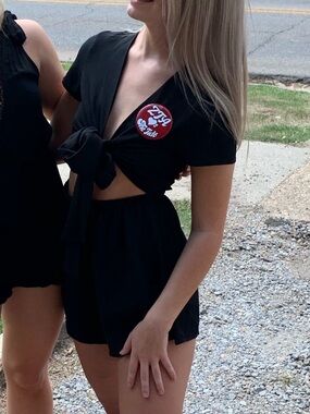 Princess Polly Black tie romper